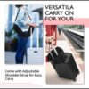 Stuffable Travel Pillow, Stuffable Neck Pillow for Travel, Travel Neck Pillow Stuffed with Clothes Storage - No Extra Baggage Fees, Fits 5+ Days of Travel Essentials, No Filler (Black) - Image 4