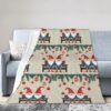 (Christmas Gnomes) Print Fall Throw Blanket Personalized Soft Flannel Blanket for Bed Couch Sofa, Blanket for Lightweight Fuzzy Cozy Blankets for Travel Office Home 40"X30"