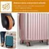 8 Pcs Luggage Wheels Covers Silicone, Suitcase Wheel Covers, Cuttable Silicone Luggage Wheel Protector, Silent Noise Reduction Shock for Spinner Wheel Suitcases or Office Chair Caster Purple - Image 8