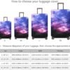 TRAVELKIN Travel Elastic Spandex Suitcase Protector Case, 18/24/28/32 Inch Suitcase Protective Cover, Thickened and Washable Luggage Cover (S(18"-21" luggage), Nebula) - Image 2