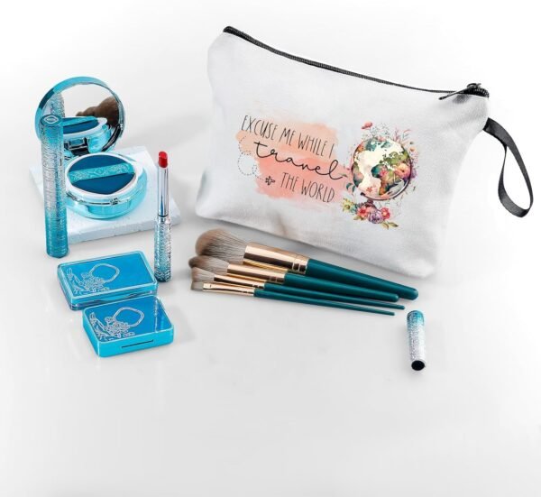 Travel Gifts, Gifts for International Travelers,Makeup Bag Travel, Travel Cosmetic Bag, Travel Makeup Organizer, Women Gifts for Birthday,Unique Gifts for Female, Friend,Daughter,Mom,Sister - Image 7
