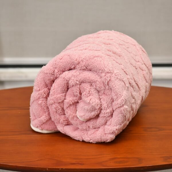 MERRYLIFE Wearable Blanket Angel Wrap Shawl Coral Warm Cozy Sherpa Poncho Blanket with Button for Sofa Bed Office Travel - Image 7