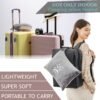 Commollis Travel Blanket Airplane Compact - 2 in 1 Airplane Travel Accessory, from Airplane Blanket to Travel Pillow, with Luggage Strap, Soft Handles and Security Pockets - Image 6
