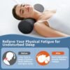 Neck Pillow for Sleeping, Cervical Pillow with Washable Zippered Cover, Cylinder Pillow, Neck Pillows for Travel, Home, Office, (17.4 x 4inch) - Image 7