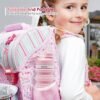 ONTA Collapsible Water Bottle- BPA Free Silicone Foldable Water Bottle for Travel,Silicone Portable Leak-Proof Travel Water Bottle 20 oz, pink - Image 4