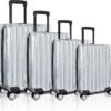 4 Pieces Clear Luggage Cover for Suitcase, Waterproof PVC Luggage Cover Protector, Anti-scratch Suitcase Protective Cover for Travel (20", 22", 24", 28")