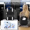 WALNEW Travel Duffel Bag, Weekender Overnight Carry On Bag for Women Men, Foldable Waterproof Gym Luggage with Metal Buckle Detachable Shoulder Strap and Wet Compartment (Black) - Image 4