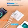 European Travel Plug Adapter for International, Italy Spain Power Adapter, 2 Outlets 2 USB C Ports, Type C Adapter Travel Cruise Essentials for Amercian US to Most Europe France Germany EU, 2 Pack - Image 3