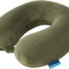Brookstone Memory Foam Travel Neck Pillow for Vacations, Airplanes, Trains, Buses, and Cars, Size One Size, Olive