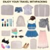 8 Set Packing Cubes for Suitcases, kingdalux Travel Luggage Packing Organizers with Laundry Bag, Compression Storage Shoe Bag, Clothing Underwear Bag, for Man & Women - Image 9