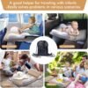 Inflatable Toddler Travel Bed for Airplane Car Portable Kids Travel Essentials Bassinet Foldable Infant Travel Bed Baby Travel Crib with Sides with Hand Pump Safety Belt and Carry Bag Sets - Image 6
