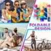 5 Pcs Collapsible Water Bottles 16 oz Portable Foldable Water Bottles Silicone Leak Proof Travel Water Bottle Reusable Sports Water Bottle with Metal Clip for Camping Hiking Travel (Mixed Color) - Image 5