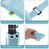uxcell Water Bottle Holder with Adjustable Shoulder Strap Water Bottle Carrier Bag Mesh Crossbody Water Bottle Carrier with Pocket for Sports Hiking Walking Travel - Image 3
