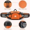 Fanny Pack Waist Bag with Water Bottle Holder for Men Women Running Hiking Travel Dog Walking Workout Cycling Outdoor (Orange) - Image 4