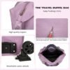 Travel Bag With Wheels,Expandable And Foldable Luggage Bag, Spare Travel Bag, Detachable Roller Travel Bag,Luggage Bag,Travel or Business Trip (purple) - Image 4