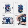 OrgaWise Luggage Covers for Suitcase - Fashionable Protector, Elastic Washable & Stretchable Suitcase covers for luggage, Anti-scratch - Fits 18-32 Inch Luggage（Travel S） - Image 2