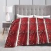 (Christmas) Print Fall Throw Blanket Personalized Soft Flannel Blanket for Bed Couch Sofa, Blanket for Lightweight Fuzzy Cozy Blankets for Travel Office Home 50"X40" - Image 6