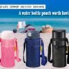 Water Bottle Holder with Strap, Premium Water Bottle Carrier with Strap Easy Clean, Light Water Bottle Carrier Bag, Water Bottle Holder with Pocket for Hiking, Walking, Travel - Image 2