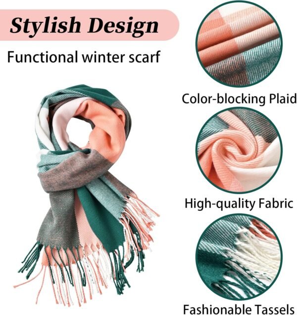 Scarfs for Women - Winter Scarf for Women Cold Weather Soft Pashmina Scarf - Image 5