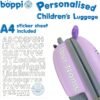 boppi Tiny Trekker Kids Luggage Travel Suitcase Carry On Cabin Bag Holiday Pull Along Trolley Lighweight Wheeled Holdall 17 Litre Hand Case American Airlines Underseat Compliant American Airlines Underseat Compliant - Image 2