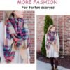 Dimore Trendy Plaid Blanket Scarf Women Big Oversized Long Scarves Warm Winter Tartan Checked Shawl Wrap Scarf Gift For Women - Image 2