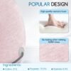 Noise-Canceling Travel Neck Pillow with 25 dB Noise Reduction, All-Round Neck Support, Suitable for Office, Home and Travel(Pink, Small Size) - Image 4