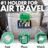 Airplane Phone Holder, Foldable Cell Phone Stand Holder – Flexible Tablet and Phone Holder for Bed, Desk, Office, Treadmill – Mobile Stand Phone Accessories, Plane Travel Essentials - Image 4