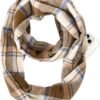 GERINLY Leopard Pocket Scarf for Women Warm Travel Zip Infinity Scarf for Winter - Image 5