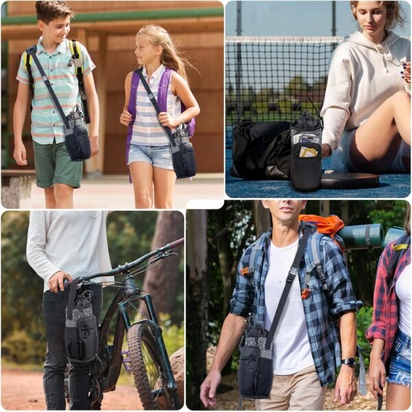 Water Bottle Holder with Strap, Water Bottle Carrier Bag - Image 6