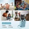 uxcell Water Bottle Holder with Adjustable Shoulder Strap Water Bottle Carrier Bag Mesh Crossbody Water Bottle Carrier with Pocket for Sports Hiking Walking Travel - Image 6