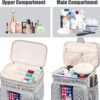 Large Toiletry Bag for Women Men,Bathroom Bag,Water Resistant Portable Shower Caddy for College Dorm,Hanging Toiletry Bags for Traveling,Gym Camping Cruise Ship Travel Essentials Shower Bag - Image 6