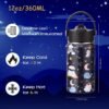 12oz Kids Insulated Water Bottle,Double Wall Vacuum Tumbler,18/8 Stainless Steel Leak Proof Kids Cups with Straw,Metal Water Bottle for School Boys Girls,Underwater World and Sleep - Image 2