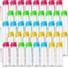 Mifoci 40 Pieces Water Bottles for Kids Bulk 17 oz Sport Drink Bottles with Handle Strap Adults Kids Reusable Large Water Bottles with Leak Proof Flip Top for Party Outdoor Children School Classroom