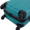 Travelers Club Chicago Hardside Expandable Spinner Luggage, Teal, 20" Carry-On - Image 2
