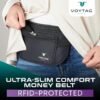 Travel Money Belt & Passport Holder - RFID Blocking Slim Travel Wallet & Fanny Pack for Men and Women - Essential Travel Pouch for Cash, Credit Cards, and Documents - Image 2