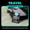DUDE Wipes - On-The-Go Flushable Wipes - 1 Pack, 30 Wipes - Mint Chill Extra-Large Individually Wrapped Adult Wet Wipes - Eucalyptus & Tea Tree Oil - Septic and Sewer Safe - Image 6