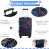 Sherr 3 Pieces Travel Luggage Cover Suitcase Protector Anti Scratch Suitcase Cover Washable Baggage Covers (Vintage Theme, Medium Size) - Image 3