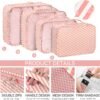 KPX Packing Cubes for Travel, Travel Luggage Packing Organizers, Travel Accessories Large Toiletries Bag for Clothes Shoes Cosmetics Toiletries - Image 3