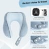 Travel Neck Pillow - Compressible Medium Firm Memory Foam Pillow with 2-in-1 Silky Washable Pillowcase, Carry Bag Included, Ideal for Airplane, Car, Home, and Office,Travel Essential. - Image 6
