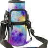 25oz & 40oz Water Bottle Carrier Bag, Water Bottle Holder, Adjustable Shoulder Hand Strap Pocket Sling Sleeve for Men/Women Walking Camping Travel work (RYD-WBH-6, 40oz)