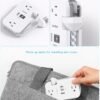 Travel Essentials, Cruise Ship Power Strip with USB Ports, 2 Outlets 3 USB (2 USB C) Wrapped Short Extension Cord 12 inches Desktop Charging Station Power Strip for Travel Hotel Cruise Must Haves - Image 3