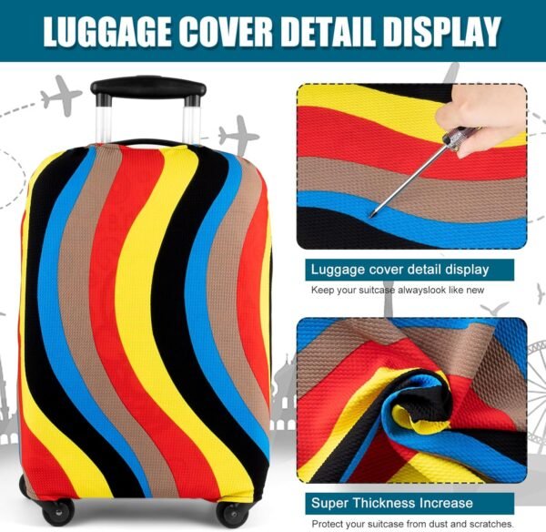 Luggage Suitcase Cover, Luggage Protector Suitcase Covers TSA Approved for Travel Fits 26-28 Inches. - Image 3