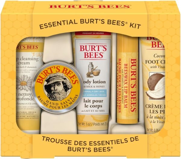 Burt's Bees Easter Basket Stuffers, Classics Gifts Set, 6 Products in Giftable Tin – Cuticle Cream & Easter Basket Stuffers, Essential Everyday Beauty Gifts Set, 5 Travel Size Products - Image 5