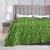 (Leaves and Ladybugs) Print Fall Throw Blanket Personalized Soft Flannel Blanket for Bed Couch Sofa, Blanket for Lightweight Fuzzy Cozy Blankets for Travel Office Home 40"X30" - Image 6
