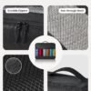 Packing Cubes for Travel - 8 Set of Packing Cubes for Suitcases - Packing Cubes for Carry on Suitcase Organizer Bags Set for Travel Accessories, Travel Bags Organizer for Luggage (Black) - Image 3