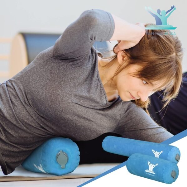 Pain Free at Sea Inflatable Rolls Pillow for Posture Therapy - Long & Short Body Pillows for Adults, Inflatable Cervical Pillow and Lumbar Support Pillow for Office Chair, Neck Pillow and Back Support - Image 4