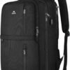 MATEIN Extra Large Carry on Backpack, TSA Friendly 18.4 Inch Travel Laptop Backpack with USB Port, 45L Water Resistant Luggage Computer Daypack College Overnight Weekender Bag for Men & Women, Black