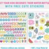 CHILLOUT LIFE 12 oz Kids Insulated Water Bottle for School with Leakproof Spout Lid and Cute Waterproof Stickers, Personalized Stainless Steel Thermos Flask Metal Water Bottle For Girls & Boys - Image 3