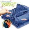 7lb Weighted Blanket for Kids (Blue), Plush Minky Weighted Lap Pad for Kids with Sensory Processing Issues Like Autism or ADHD, Giftable Kids Weighted Blanket with Travel Bag for Ages 6-12 - Image 5
