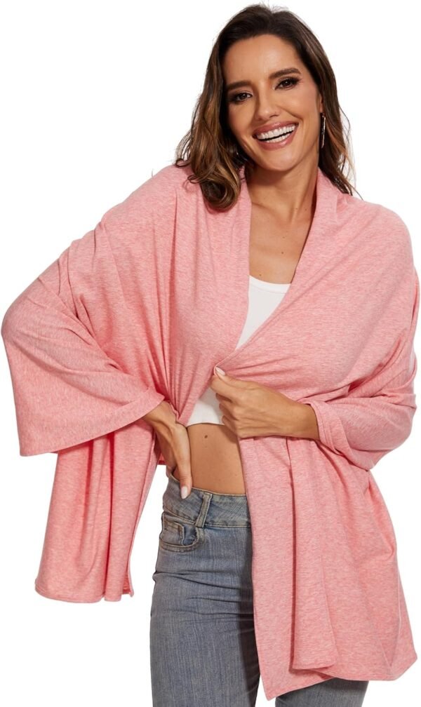 PIQIDIG Women's UPF 50+ Scarf Shawl Wayfarer Wrap Shawl Sun Protection Cover Up for Travel Beach Swimming Outdoor One Size